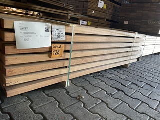 Ca. 100x Makka Kabbes hardhouten regels geschaafd, 45x68mm, lengte 185